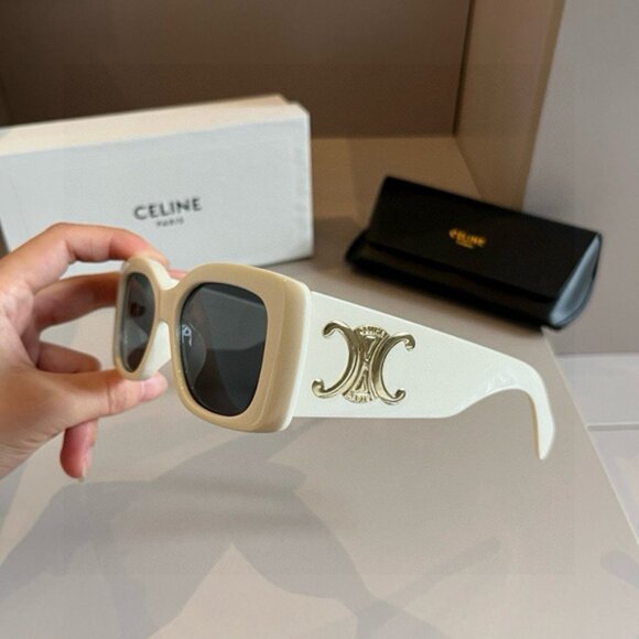 Celine Triomphe Women\'s White Sunglasses main image 6
